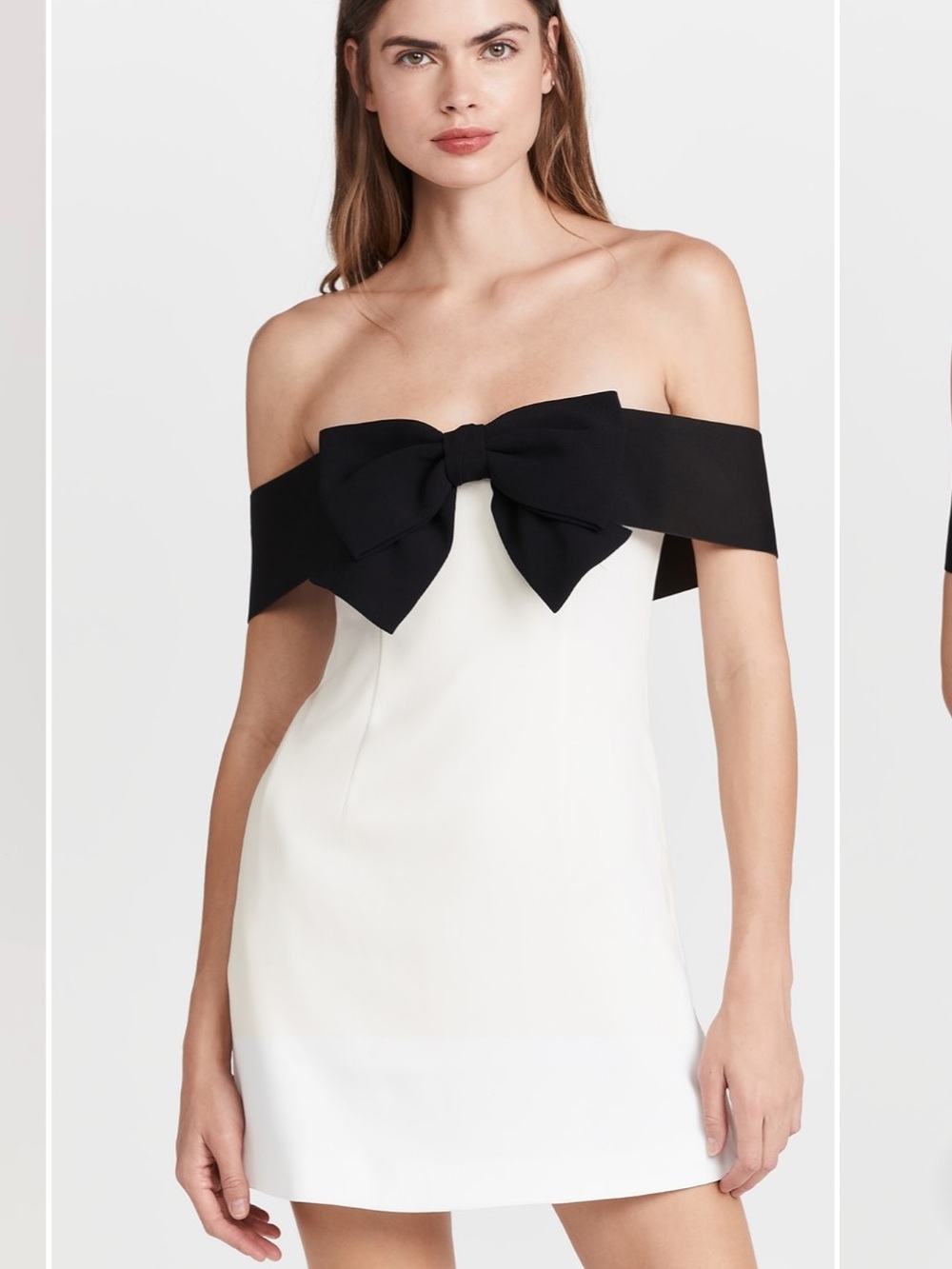 Self Portrait Off Shoulder Bow Dress with Pockets Size 10
